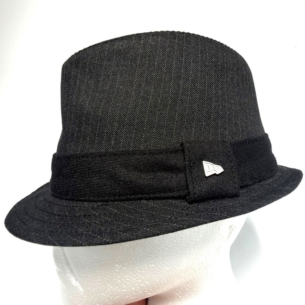 New Era EK Collection Trilby Fedora Hat Black Men's Medium (M)